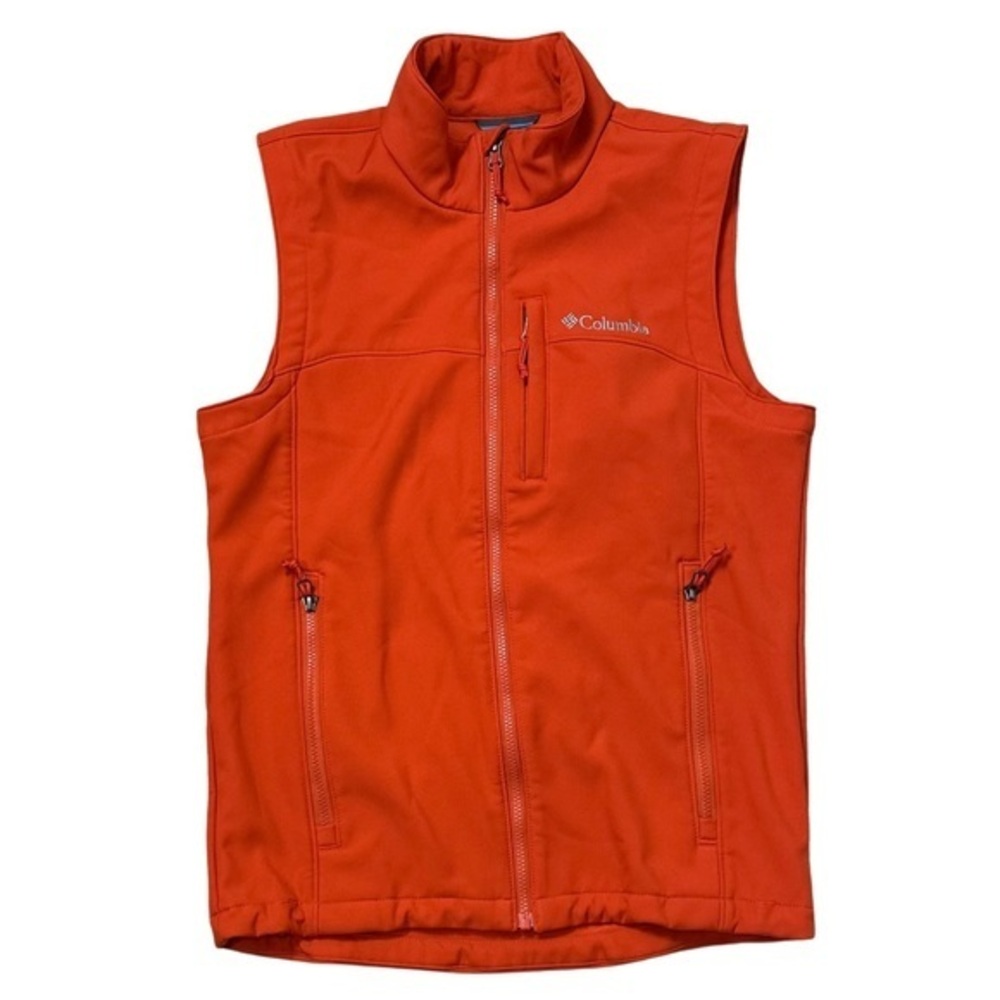 Columbia Burnt Orange Reed Lake‎ EXS Softshell Vest Men's S -NWOT